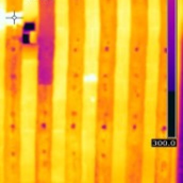 Infrared thermography of tubes
